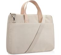 Sac Ordinateur pour 13,3""-14"" Laptop/Notebook Acer/ASUS/Dell/Lenovo/HP-Sacoche Ordinateur Portable avec Poches Rangement Accessoires-Sac bandoulière Compact-Beige Beige