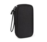 Sac organisateur de câble de voyage, sac de transport portable pour accessoires électroniques, USB, cartes SD, disque dur, téléphone, écouteurs (noir)