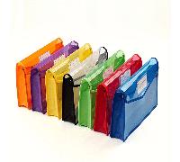 Sac organisateur de documents A4 et chemise, pochette de classement, sac de rangement et de tri transparent avec étiquette, retour à l'école, fournitures scolaires A4Polychlorures de vinyle