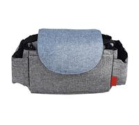 Sac Organisateur de Poussette Pratique et élégant, Rangement Multifonctionnel pour Bouteilles, Couches, Téléphones, Clés et Jouets, Tissu Imperméable, Convient à la Plupart des
