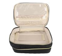 Sac Organisateur de Vernis à Ongles, spacieux, Double Couche, Portable, Contient 40 Bouteilles pour Salon de manucure, Voyage, Tissu Oxford Noir 33x20x16cm