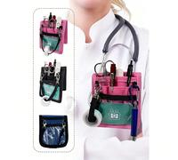 Sac organisateur d'outils multifonctionnel - Sac organisateur pliable en polyester durable avec plusieurs compartiments et sangle d'épaule réglable, convient aux infirmières, cliniques vétérinaires, p