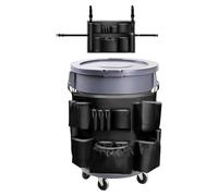 Sac Organisateur Pour Nettoyage - Organisateur D'Outils Pour Femme De Ménage À Poches Multiples Avec Boucle Réglable,Sac Pour Fournitures De Nettoyage,Pour Maison Garage École Bureau Commercial Indust