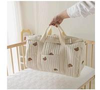 Sac Ours 1 Pièce, Sac De Voyage Magnifiquement Brodé, Grande Capacité Et Rangement Léger, Adapté Aux Voyages De La Mère Et De l'enfant, Aux Voyages sur De Courtes Distances.