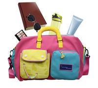 Sac Overnight Multi-Poches avec Compartiment À Chaussures Grand Pliable | Sac De Weekender Duffle Tote Pour Vacances W nd Road Trip Hôpital Gym Sports Articles De Toilette Cosmétiques