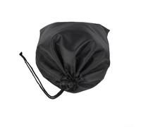 Sac Oxford 210D avec cordon de serrage et couche imperméable avec revêtement argenté - Organiseur de voyage noir pour cosmétiques, bijoux, articles de toilette - Plusieurs tailles pour la maison (30 x