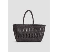 Sac Panier En Cuir Tressé Dragon Diffusion Cannage Max 8833-black UNI