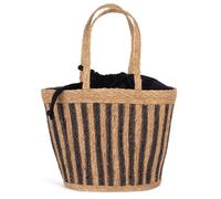 Sac panier rayé en jonc de mer Kimood