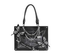 Sac Papillon Sac Papillon - Style Papillon Foncé Sac à Provisions, Sac Tote Shopping School Sac Cabas Sac de Courses Sac de Basse Confortable Réutilisable Exceptionnel, Noir , Voir description