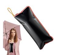 Sac Parapluie Humide - Housse Pliable | Étui Transportable Absorbant Eau | Tissu Oxford + Microfibre, 28×12cm, Cordelette Accroche, Fermeture Éclair, Pour Voyage, Bivouac, Pêche, Pique-nique, &
