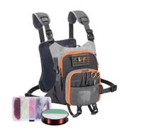 Sac Pectoral de pêche à pour Homme Gilet-Sac à Dos du pêcheur
