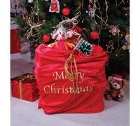 Sac Père Noël dorées G