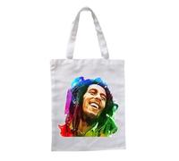 Sac Personnalisable - BOB MARLEY - 35x41 cm - 100% polyester - Blanc - Mixte