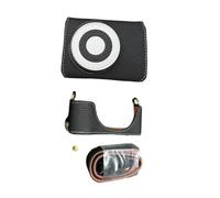 Sac Photo en Cuir PU Précis avec Protection Contre Les Rayures, Poignée Ergonomique et Design Vintage pour GR3/GR4, Ensemble Complet D'accessoires, pour Cinéastes et Photographes (Black)