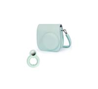 Sac photo Mini 12, vert menthe pour INSTAX avec miroir à autoportrait