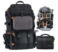 Sac photo TARION PB-01 - Sac à dos pour 2 boîtiers, 7 objectifs et PC 15,6""