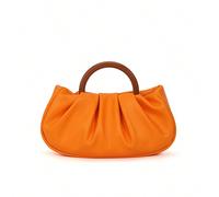 Sac Plissé Élégant Et Décontracté Pour Filles Adolescentes, Femmes, Étudiantes Collégiennes, Nouveaux Arrivants Et Travailleurs De Bureau. Imperméable Et Léger, Avec Bouton Pression Minimaliste, Parfa