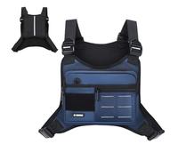 Sac Poitrine Gilet de Rangement Extérieur Grand Taille Réglable | Sac Banane pour Femme pour Running Randonnée Musculation Vélo Pêche Travail