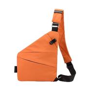 Sac Poitrine Homme Sac Bandoulière des Sports Antivol Sacoche Sac Bandouliere Femmes Sling Bag Crossbody pour Voyage Sports épaule Travers Cyclisme Moto(Orange,Left)