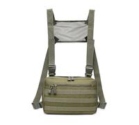 Sac Poitrine Sac De Poitrine for Hommes, Gilet, Fonction Décontractée, Sacs Plate-Forme, Streetwear for Garçon, À Bandoulière Voyage en Plein Air(Green)