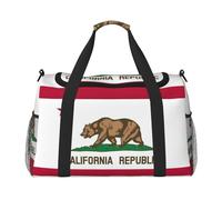 Sac polochon de voyage avec fermetures éclair et poignées, grand sac marin pliable pour les vacances en famille, Noir, One size