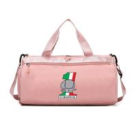 Sac polochon Vintage Motorcycle Enthusiasts, Sac de voy.Age Pliable pour Rangement Facile, pour activités Sportives et Voyages, Design(Pink)