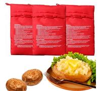 Sac Pomme de Terre, Sac de Cuisson de Pommes de Terre au Micro-Ondes, Lavable et Réutilisable Sac de Cuisson Micro - Ondes, Pomme de Terre Express Pouch Juste en 4 Minutes (3)