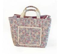 Sac portable à impression florale for maman et enfants, sac à bandoulière multifonctionnel en coton, sac à main de grande capacité, sac de rangement for mère et enfants, sacs de poussette organisateur