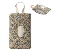 Sac portable pour poussette, porte-lingettes pour bébé, motif floral, pochette de rangement matelassée avec cordon pour voyage, Vert, one size