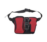 Sac portable - Sac de golf - Organisateur de stockage divisé - Nylon léger - Gadgets rouges - Organisateur de gadgets pour femmes et hommes - Bouteille d'eau, clés, serviettes, accessoires de sport en