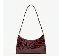 Sac portatif minimaliste glamour, élégant et raffiné à l'empreinte de crocodile, parfait pour les adolescentes, les femmes, les étudiantes, les cols blancs, les débutants. Idéal pour le bureau, l'exté