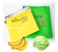 Sac Porte-Banane Pour Légumes | Sac De Conservation De Banane À Cordon | Sacs De Produits Réutilisables Avec Cordon De Serrage | Sac Porte-Banane Résistant Aux Chocs Et Portable Pour Légumes Fruits