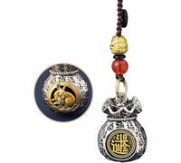 Sac porte-bonheur rotatif, symbole du zodiaque chinois, porte-bonheur et prospérité au quotidien, porte-clés Feng Shui chinois