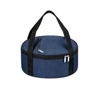 Sac porte-casserole isotherme anti-fuite avec fermeture éclair, bleu | Sac porte-tapisseries et gâteaux pour pots à soupe, plats pour lasagnes, fêtes, pique-niques, camping, réunions et plage
