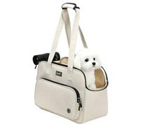 Sac Porte-Chien | Cabas En Maille Respirant Avec Lanière - Sac Porte-Chien Confortable pour Petits Chiens - Pour Shopping Quotidien Marche Parc Sortie Voyage Trajets Voiture Visite Vétérinaire Chats L