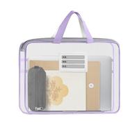 Sac porte-documents en avec poignée et fermeture de | Sac de rangement portable pour le bureau, les voyages, les étudiants, les examens, les enseignants, l'école