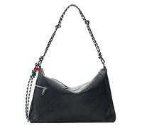 Desigual Sac bandoulière Half Logo 2.0 Grand sac avec breloque logo Noir pour femmes