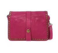 Sac porté épaule en cuir italien haut de gamme MISS SHAN Fushia - OH MY BAG - L 25 x H 18 x P 4 cm - Femme