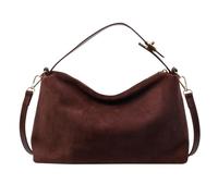 Sac Porté épaule Femme en Daim Cuir, Sac Fourre-tout Rétro Décontracté, Sac Hobo Vintage Souple, Sac à Bandoulière Tendance Grande Capacité pour Travail, Voyages, Shopping, léger, simple et de grande