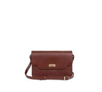 Sac porte epaule Hexagona en cuir Ref 55611 Marron 29*11*20