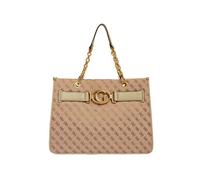 Sac porté épaule XXL à motif logo - Guess jeans - Femme ,U Marron