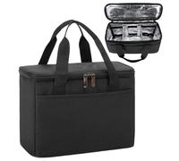 Sac Porte- Sac de livraison réutilisable pour 3 tasses avec séparateurs | Transport de boissons avec poignée pour Pique-nique, Plage, Bureau, Trajets Dom-Travail, en Voiture,