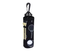 Sac porte-tee de golf - porte-bagages pliable avec clip de ceinture | capacité 3 tees, accessoire multifonction pour golfeurs et pratique à la gamme de conduite