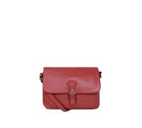 Hexagona Sac porte travers en cuir Ref 42105 Rouge