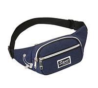 Sac portefeuille de poche pour téléphone femme homme sport et extérieur mobile multifonction sac banane sport sac banane homme, bleu, 28X4X10