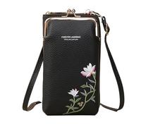 Sac portefeuille élégant avec baiser pour les femmes qui apprécient à la fois la mode et la fonctionnalité, Noir , One Size