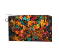 Sac portefeuille en toile, grand arbre coloré, porte-monnaie, porte-monnaie à fermeture éclair, petit sac à cosmétiques