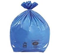 Sac poubelle 100 litres bleu NF - paquet de 50 -