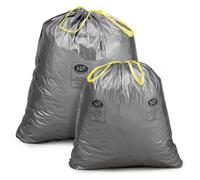 Sac poubelle 100L recyclé - Gris - Lot de 100