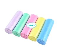 Sac Poubelle 10L Sac Plastique Sacs de Poubelles Sacs a Ordures Solides Portatifs Couleur Petits Garbage Sachets Poubelles 100 Unités au Total pour Bureau Cuisine Poubelles de Chambre a Coucher
